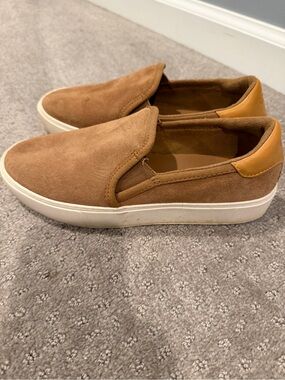 UGG women’s Slip-On Suede Casual Sneakers - Tan